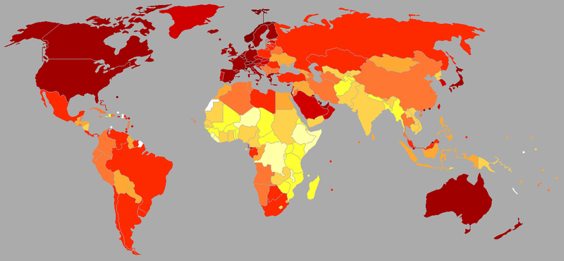 Countries with the Highest Number of Dollar Millionaires