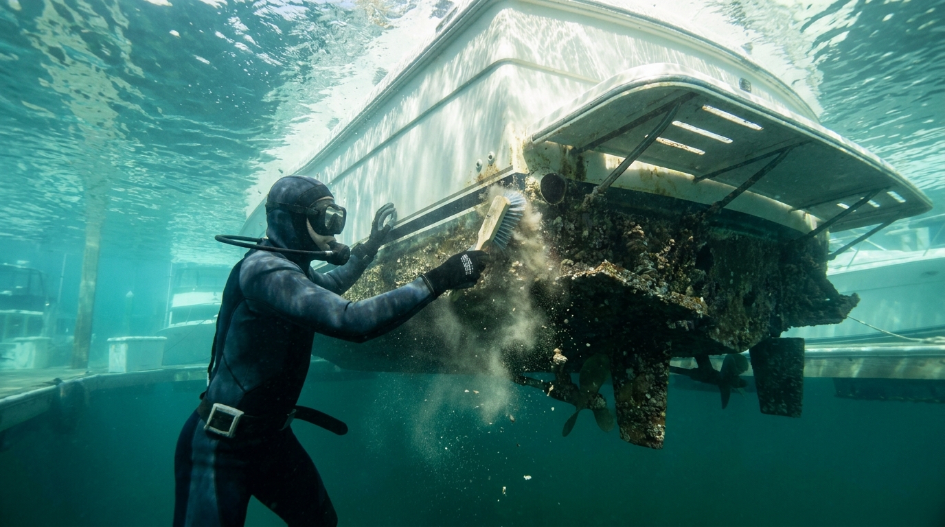 Boat Bottom Cleaning Service