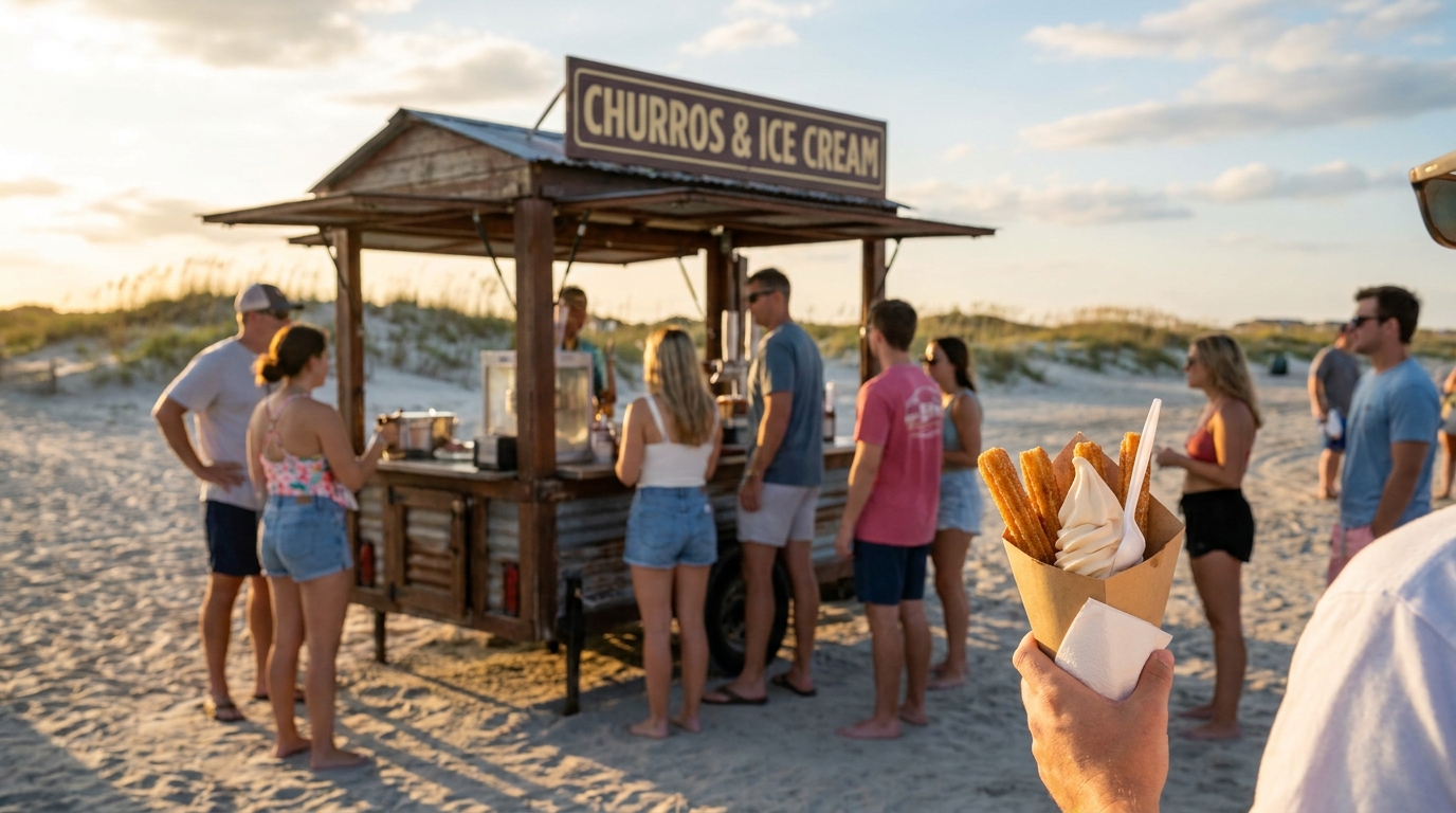Beach Bites: Churros & Ice Cream