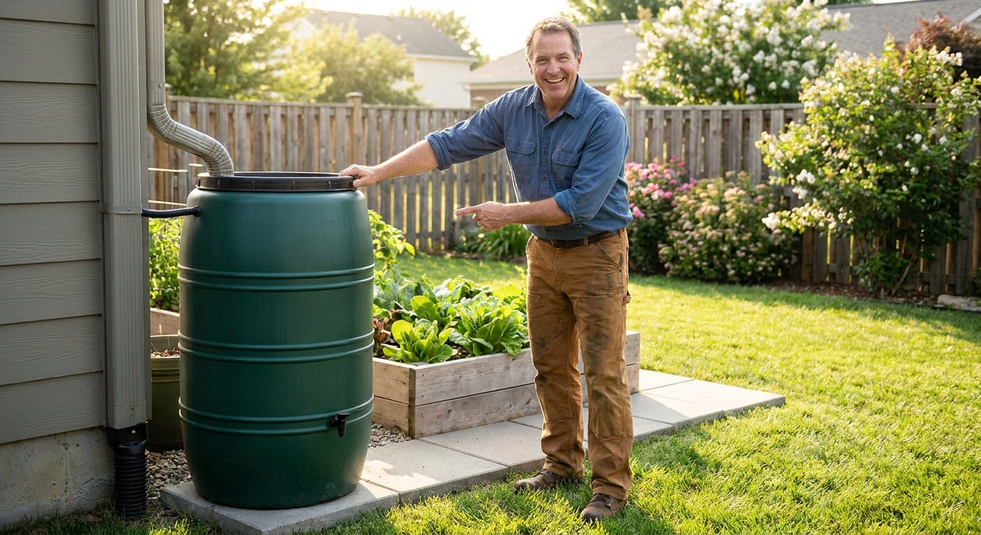 Backyard rainwater barrel installation business idea for 2026